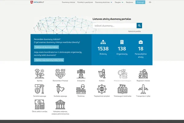Open data portal and metadata management platform for the ADP project.